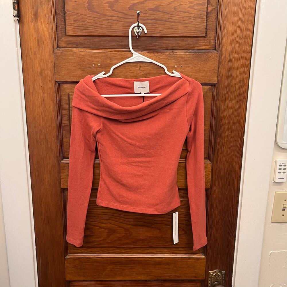 Reformation Elio Knit Top Rosewood sz XS - 0 NWT's $98